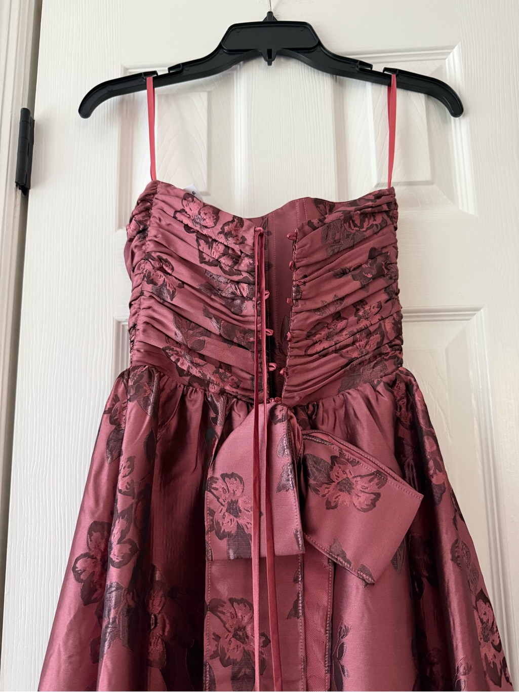 V. Chapman Regina Strapless Gown Deco Rose Bouquet Floral New With Tags — image 8 of 8